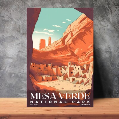 Mesa Verde National Park Poster, Travel Art, Office Poster, Home Decor | S3 - image3